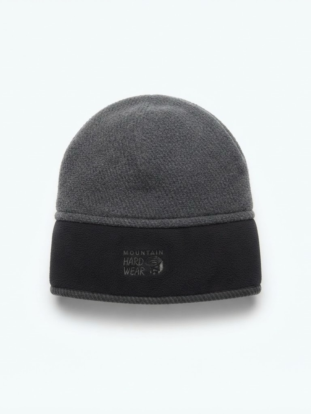 Mountain Hardwear Polartec Winter Beanie Hat Grey Black Outdoor Cap